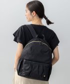 【組曲/KUMIKYOKU】の【弱撥水・A4・PC対応・軽量】ギャザーポケットバックパック ブラック系|ID: prp329100004859677 ipo3291000000035960541