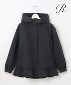 【23区/NIJYUSANKU】の【R(アール)】ナイロンタフタワッシャー フーデッドジップアップブルゾン ブラック系|ID: prp329100004859701 ipo3291000000035961392