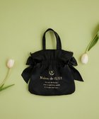 【メゾンドフルール/Maison de FLEUR】のダブルリボン2Wayトートバッグ Black|ID: prp329100004859702 ipo3291000000035961406