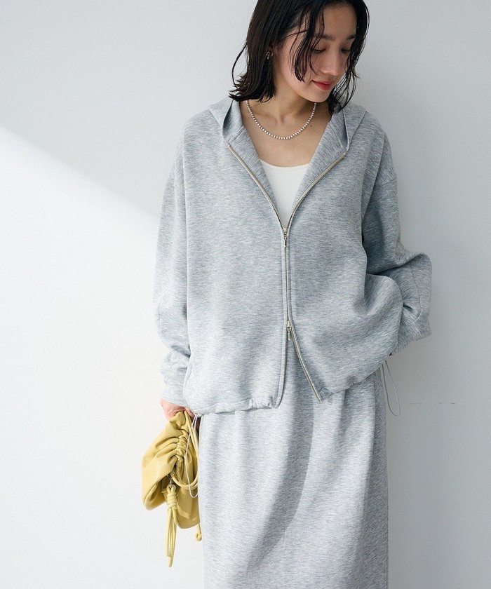 【グリーンパークス/Green Parks】のダブルZIP裾ドロストパーカー インテリア・キッズ・メンズ・レディースファッション・服の通販 founy(ファニー) https://founy.com/ ファッション Fashion レディースファッション Fashion for Women トップス・カットソー Cut & Sew Tops レディースパーカー・カジュアルフーディー Casual Hoodies & Sweatshirts 春 Spring ダブル Double, Double-Breasted デニム Denim, Jeans Material ドローストリング Drawstring, Pull Cord バランス Balance, Style Balance パーカー Hoodie, Parka ポケット Pocket, Pocket Detail リラックス Relax, Relaxed Fit S/S・春夏 SS, Spring/Summer, Warm Season 夏 Summer |ID: prp329100004859717 ipo3291000000036380291