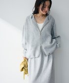 【グリーンパークス/Green Parks】のダブルZIP裾ドロストパーカー Gray Mixture|ID: prp329100004859717 ipo3291000000036380292