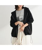 【グリーンパークス/Green Parks】のダブルZIP裾ドロストパーカー Black|ID: prp329100004859717 ipo3291000000036380293