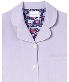 【ウンナナクール/une nana cool】の【綿混】ハイゲージダブルエアー 長袖開襟パジャマ MADE WITH LIBERTY FABRIC パープル|ID: prp329100004859725 ipo3291000000035961822