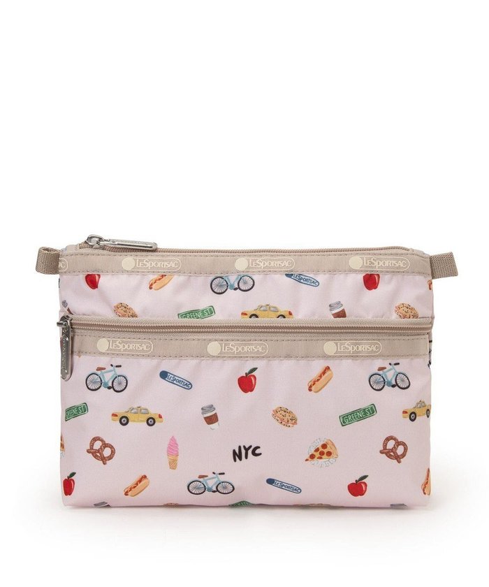 【レスポートサック/LeSportsac】のCOSMETIC CLUTCH/NYCアイコンズピンク インテリア・キッズ・メンズ・レディースファッション・服の通販 founy(ファニー) https://founy.com/ ファッション Fashion レディースファッション Fashion for Women バッグ Bags ミニ財布・二つ折り財布 Wallets & Card Cases ポーチ&ミニバッグ Pouches & Mini Bags おすすめ Recommended / Our Picks ギフト プレゼント Gift / Present クラッチ Clutch, Clutch Bag ニューヨーク New York, NYC Style プリント Print, Printed Pattern ポケット Pocket, Pocket Detail ポーチ Pouch, Small Case モチーフ Motif, Design Theme 旅行 Travel 財布 Wallet, Purse |ID: prp329100004859763 ipo3291000000035962431
