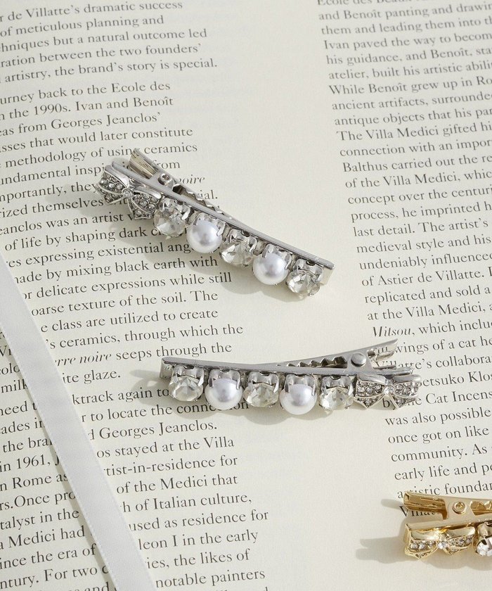 【メゾンドフルール/Maison de FLEUR】の2セットメタルリボンクリップ インテリア・キッズ・メンズ・レディースファッション・服の通販 founy(ファニー) https://founy.com/ ファッション Fashion レディースファッション Fashion for Women シュシュ&ヘアアクセ/ヘアアレンジ Scrunchies & Hair Accessories おすすめ Recommended / Our Picks アクセサリー Fashion Accessories バレッタ Barrette, Hair Clip パーティ Party, Party Style パール Pearl, Pearl Accent ビジュー Bijou, Jewel-like Accent モチーフ Motif, Design Theme リボン Ribbon, Bow ワンポイント One Point, Statement Accent |ID: prp329100004859793 ipo3291000000035962735