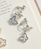【メゾンドフルール/Maison de FLEUR】のバタフライシェルイヤリング Silver|ID: prp329100004859796 ipo3291000000035962777
