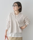 【グリーンパークス/Green Parks】のSET2点 深Vネック裏毛+プルオーバー Ecru|ID: prp329100004859801 ipo3291000000035962838