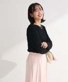 【グリーンパークス/Green Parks】の表面感ポコポコプルオーバー Black|ID: prp329100004859803 ipo3291000000035962875