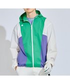 【ピーダブリュサーキュラス/PW CIRCULUS / MEN】の【撥水加工/ストレッチ】【MEN】カラーブロッキング ブルゾン ゴルフ ピーコックグリーン系|ID: prp329100004860054 ipo3291000000035987190