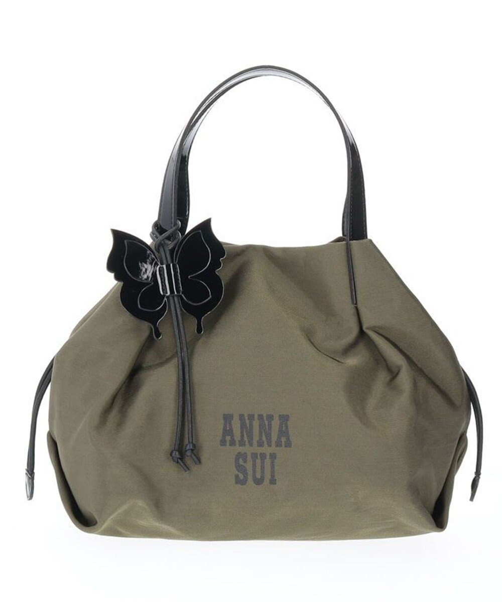【アナスイ/ANNA SUI】のメリー 2wayバッグ インテリア・キッズ・メンズ・レディースファッション・服の通販 founy(ファニー) 　ファッション　Fashion　レディースファッション　Fashion for Women　バッグ　Bags　ショルダー　Shoulder, Shoulder Strap　チャーム　Charm, Pendant　巾着　Drawstring Bag, Kinchaku　日本製　Made In Japan　カーキ|ID: prp329100004860061 ipo3291000000035987340