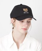 【ムーンバット/MOONBAT】の【FUDGE掲載】ポール ジョー (PAUL JOE ACCESSOIRES) 猫 ヌネット刺繍 キャップ ブラック|ID: prp329100004860064 ipo3291000000035987381