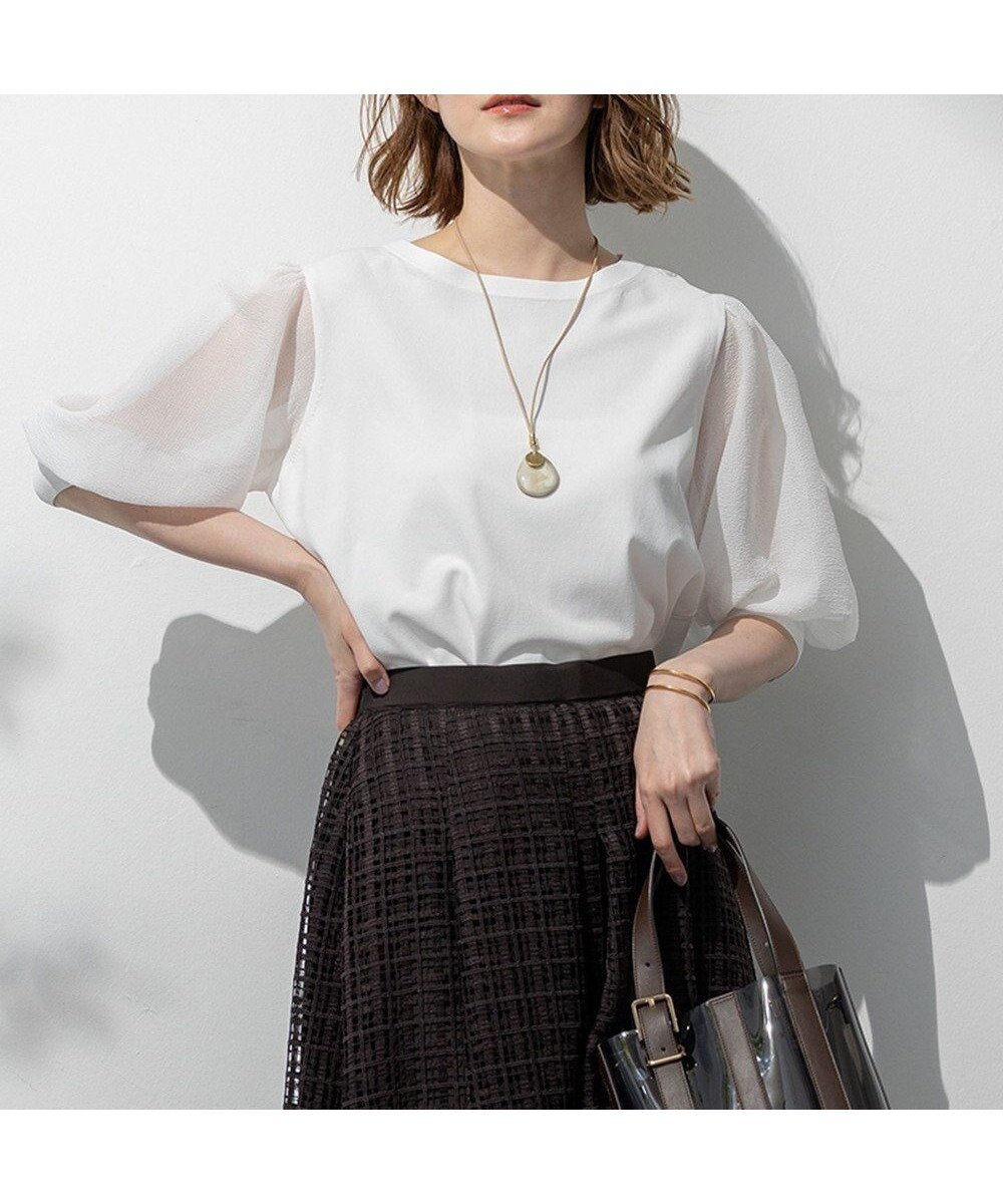 【23区/NIJYUSANKU】の【洗える】シアーチェッククロスコンビ ニット インテリア・キッズ・メンズ・レディースファッション・服の通販 founy(ファニー) ファッション Fashion レディースファッション Fashion for Women トップス・カットソー Cut & Sew Tops ニット Knit Tops & Sweaters エレガント 上品 Elegant 春 Spring 洗える Machine Washable シアー Sheer, See-Through ストレッチ Stretch, Stretchy Fabric セーター Sweater, Knitwear チェック Check, Plaid, Tartan ドッキング Docking, Mixed Material ドレープ Drape, Draping Fabric フェミニン Feminine, Girly フランス France, French ボトム Bottoms, Lower Wear リップ Lip, Lip Motif S/S・春夏 SS, Spring/Summer, Warm Season 夏 Summer 2025年 2025 2025春夏・S/S Spring/Summer 2025 SS25 ホワイト系|ID: prp329100004860065 ipo3291000000035987387