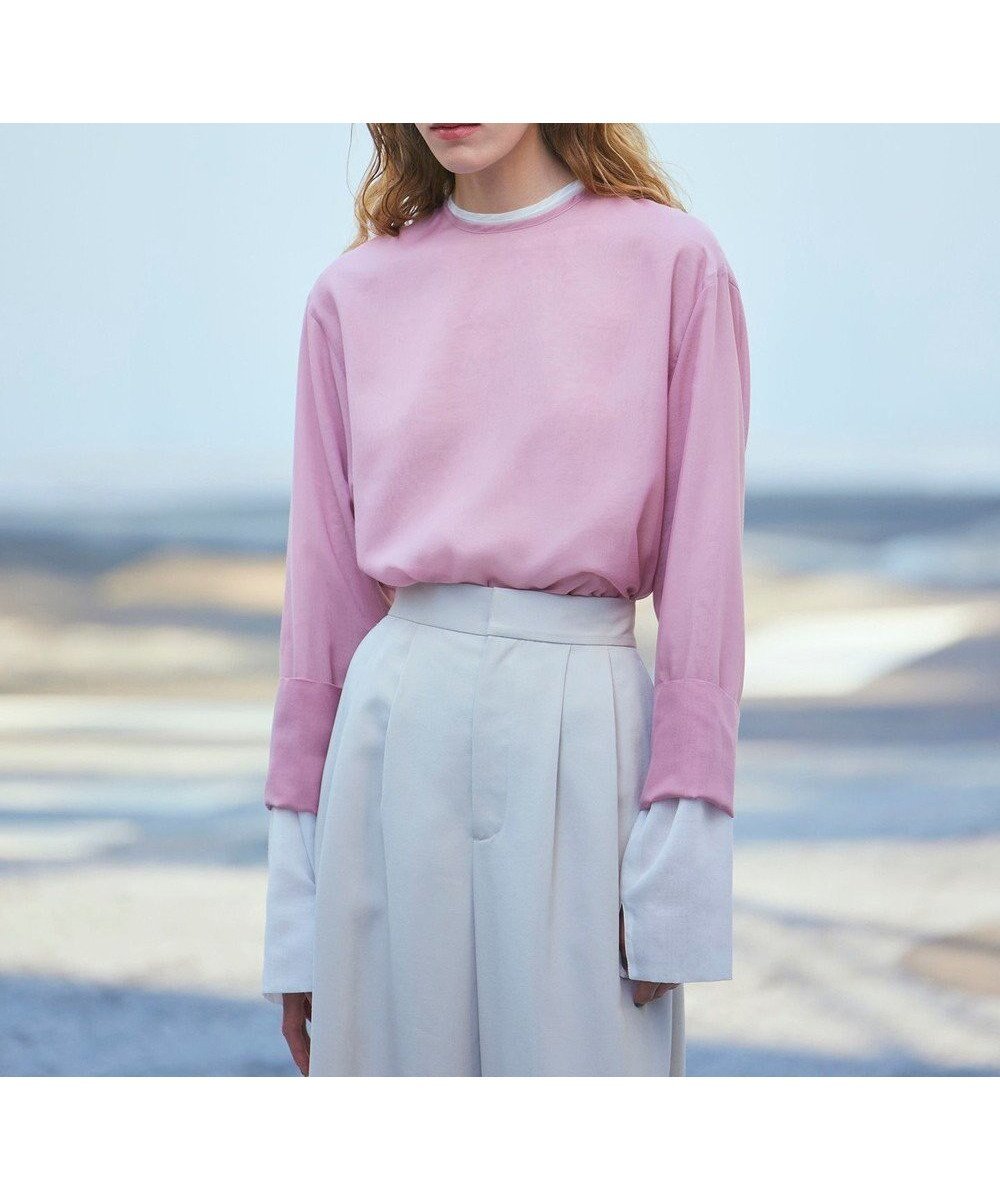 【ネイヴ/NAVE】の【ReNAVE・洗える】シアーボイル ブラウス インテリア・キッズ・メンズ・レディースファッション・服の通販 founy(ファニー) 　雑誌掲載アイテム　Magazine Picks & Fashion Features　ファッション雑誌　Fashion Magazines　エクラ　eclat　リー　LEE　バイラ　BAILA　オッジ　Oggi　クラッシィ　CLASSY.　ジゼル　GISELe　ビスト　美ST　ファッション　Fashion　レディースファッション　Fashion for Women　トップス・カットソー　Cut & Sew Tops　シャツ・ブラウス・オフィスカジュアル　Elegant Blouses & Button-Ups　1月号　January Issue　インナー　Innerwear　ウォッシャブル　Machine Washable　洗える　Machine Washable　9月号　September Issue　10月号　October Issue　11月号　November Issue　シアー　Sheer, See-Through　シンプル　Simple, Minimal　ジャケット　Jacket, Outerwear　スリット　Slit, Slit Detail　雑誌　Magazine, Fashion Magazine　2月号　February Issue, Feb. Edition　ブライト　Bright, Shiny　A/W・秋冬　Autumn/Winter　おすすめ　Recommended / Our Picks　エレガント 上品　Elegant　ピンク系|ID: prp329100004860080 ipo3291000000035987689