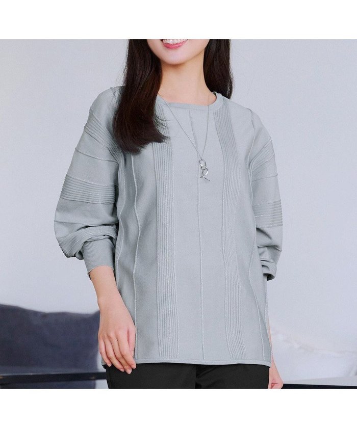 【ティアクラッセ/Tiaclasse】のラメリブドルマントップス インテリア・キッズ・メンズ・レディースファッション・服の通販 founy(ファニー) https://founy.com/ ファッション Fashion レディースファッション Fashion for Women トップス・カットソー Cut & Sew Tops ニット Knit Tops & Sweaters アクセサリー Fashion Accessories ウォッシャブル Machine Washable 春 Spring 洗える Machine Washable 秋 Autumn カーディガン Cardigan, Knitwear スリーブ Sleeve, Long Sleeve / Short Sleeve セーター Sweater, Knitwear チュニック Tunic, Long Top フェミニン Feminine, Girly ポケット Pocket, Pocket Detail ラウンド Round, Round Neck リブニット Rib Knit, Ribbed Knit リラックス Relax, Relaxed Fit 冬 Winter / This Winter A/W・秋冬 Autumn/Winter 再入荷 Restock / Back in Stock エレガント 上品 Elegant 新作・新入荷 New Arrivals / New In |ID: prp329100004860094 ipo3291000000035988042