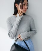 【グリーンパークス/Green Parks】の袖口金釦リブニットプルオーバー Light Gray|ID: prp329100004860097 ipo3291000000035988066