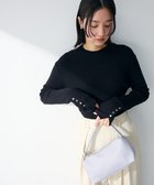 【グリーンパークス/Green Parks】の袖口金釦リブニットプルオーバー Black|ID: prp329100004860097 ipo3291000000035988067