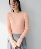 【グリーンパークス/Green Parks】の袖口金釦リブニットプルオーバー Pink|ID: prp329100004860097 ipo3291000000035988068