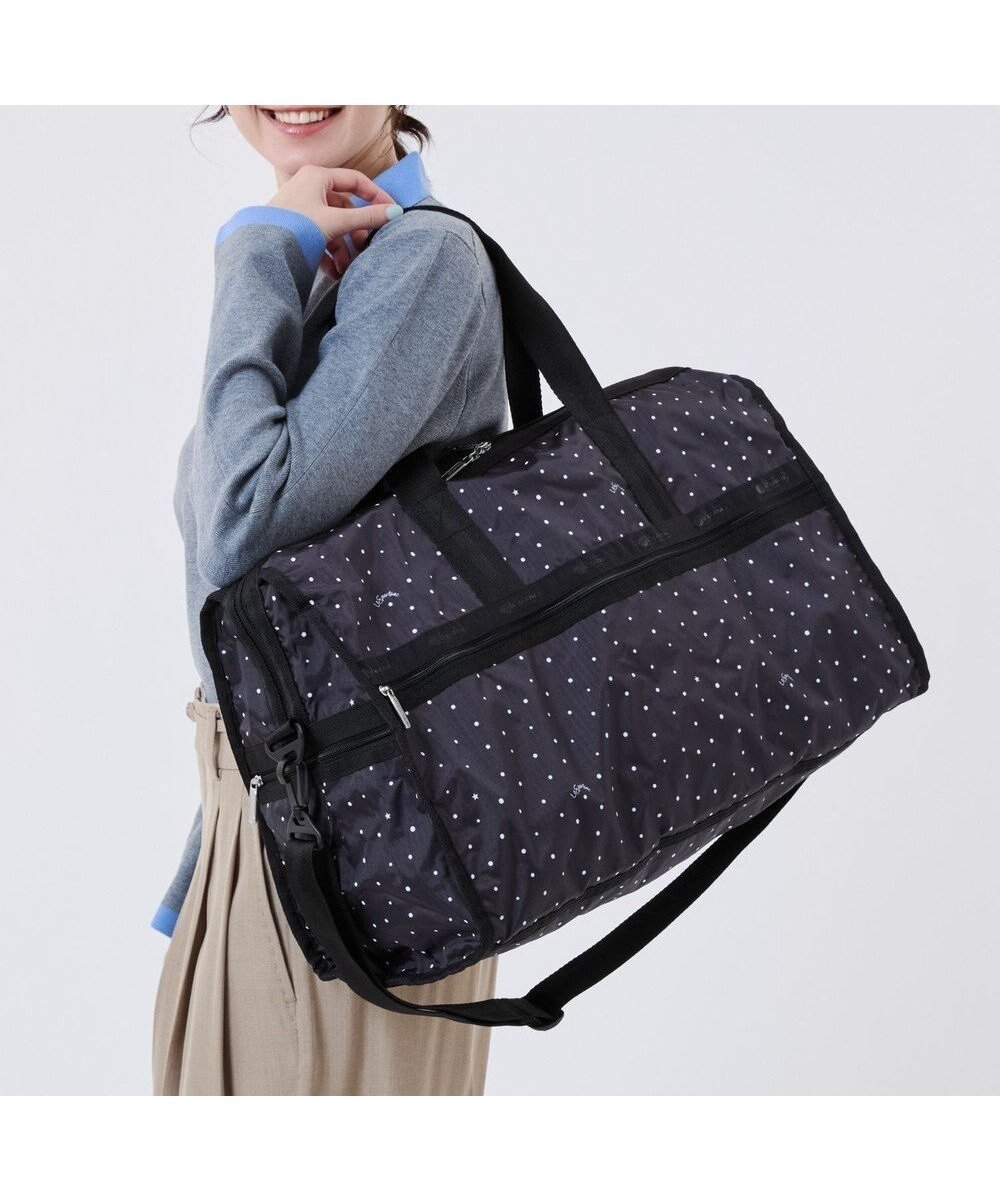 【レスポートサック/LeSportsac】のDELUXE LG WEEKENDER/ブリスドッツ インテリア・キッズ・メンズ・レディースファッション・服の通販 founy(ファニー) 　ファッション　Fashion　レディースファッション　Fashion for Women　シンプル　Simple, Minimal　ドット　Polka Dot, Dot Pattern　ボストンバッグ　Boston Bag, Retro Bag　ポケット　Pocket, Pocket Detail　モノトーン　Monotone, Black and White　ランダム　Random, Irregular　旅行　Travel　ブリスドッツ|ID: prp329100004860105 ipo3291000000035988168