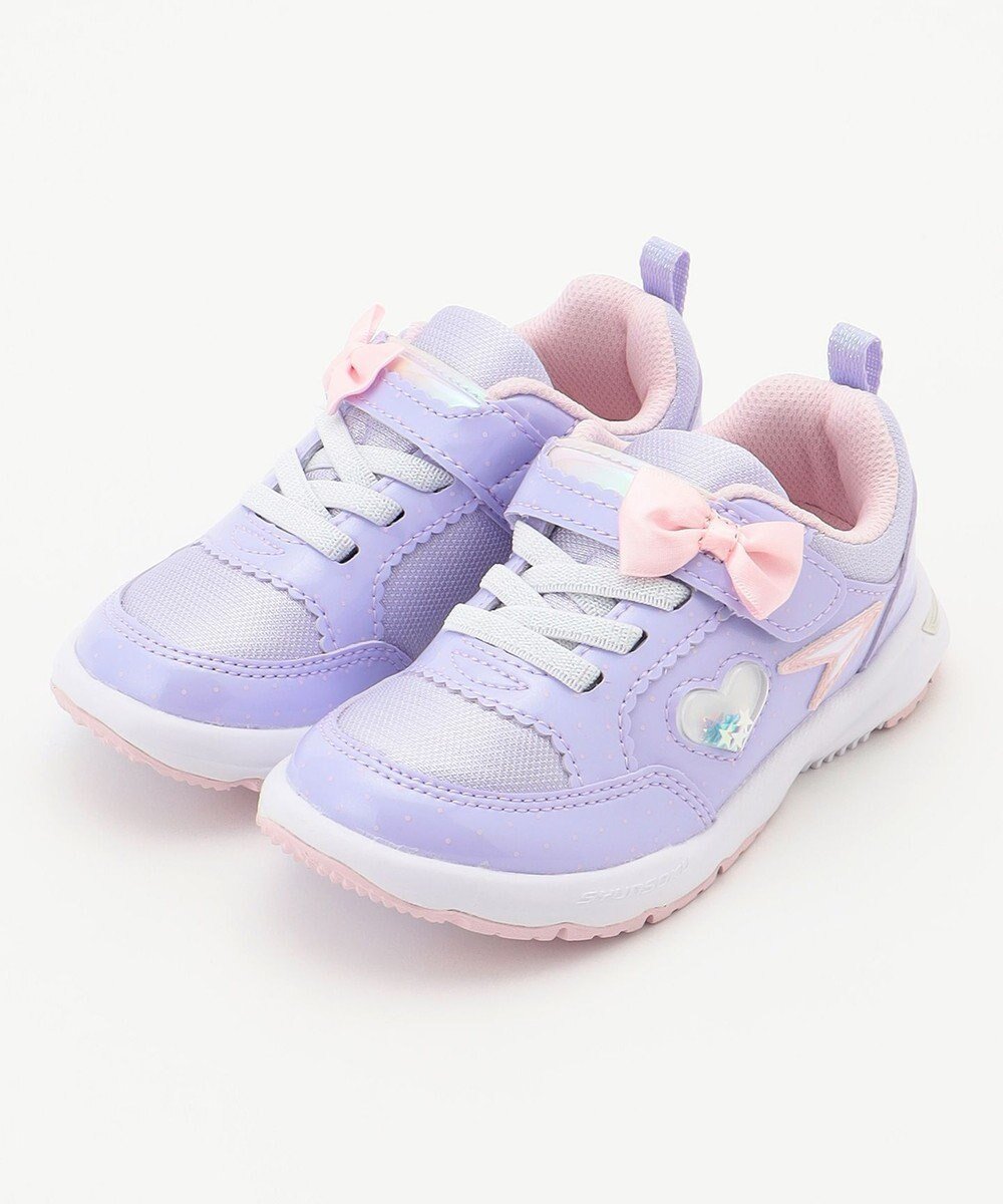 【エニィ/ANY / KIDS】の【any FAMオリジナルモデル】瞬足 ガーリースニーカー 人気、トレンドファッション・服の通販 founy(ファニー) 　ファッション　Fashion　キッズファッション　Fashion for Kids　スニーカー　Sneakers, Trainers　スマホ　Smartphone, Mobile Device　ドット　Polka Dot, Dot Pattern　人気　Popular, Best Seller　ラベンダー　Lavender　リボン　Ribbon, Bow　レギュラー　Regular, Standard Fit　レース　Lace, Lace Fabric　再入荷　Restock / Back in Stock　 other-1|ID: prp329100004860114 ipo3291000000035988212