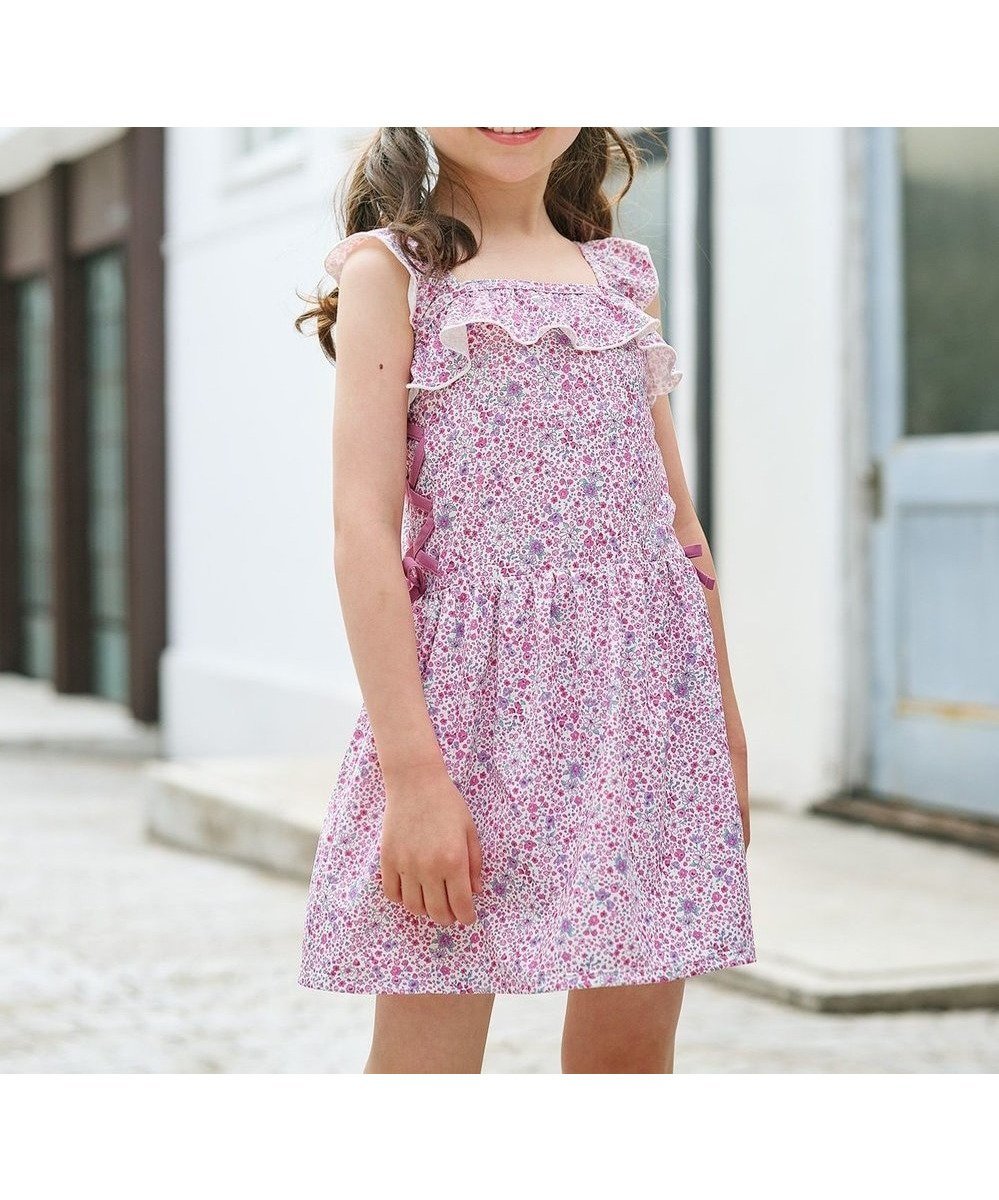 【組曲 / KIDS/KUMIKYOKU】の【UVカット】【SS-Lサイズ】トロピカルフラワー スイムウェア(ワンピース) インテリア・キッズ・メンズ・レディースファッション・服の通販 founy(ファニー) 　ファッション　Fashion　キッズファッション　Fashion for Kids　インナー　Innerwear　フラワー　Flower, Floral　フリル　Frill, Ruffle　夏　Summer　春　Spring　S/S・春夏　SS, Spring/Summer, Warm Season　水着　Swimsuit, Swimwear　ピンク|ID: prp329100004860115 ipo3291000000035988224