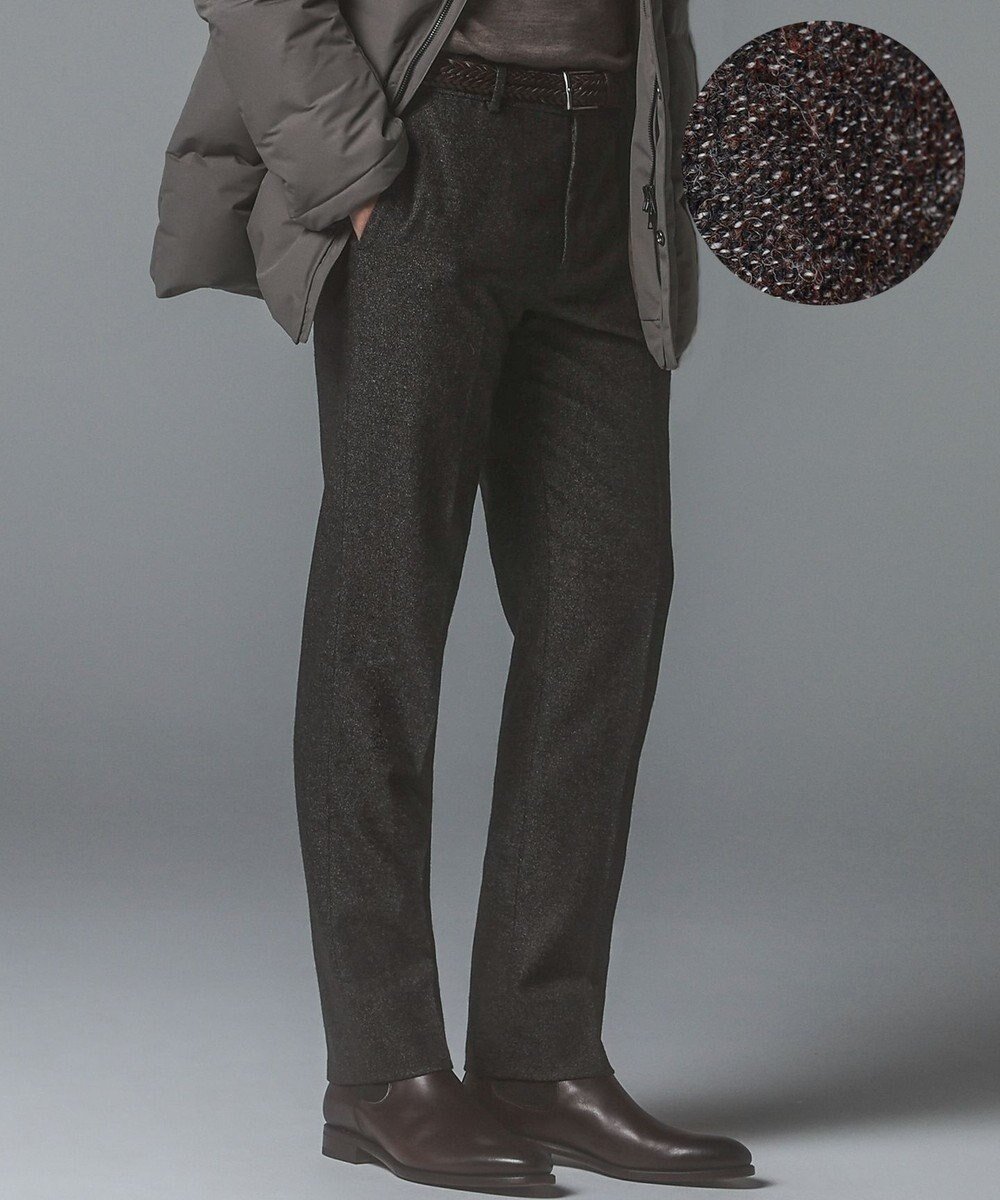 【五大陸/gotairiku / MEN】の3ピースセットアップ対応【あたたかい】RENEWOOL ウールパンツ インテリア・キッズ・メンズ・レディースファッション・服の通販 founy(ファニー) 　ファッション　Fashion　メンズファッション　Fashion for Men　ボトムス　Bottoms　セットアップ　Set-Up, Coordinated Outfit　テーパード　Tapered, Tapered Pants　レギュラー　Regular, Standard Fit　A/W・秋冬　Autumn/Winter　ダークブラウン系8|ID: prp329100004860130 ipo3291000000035988336