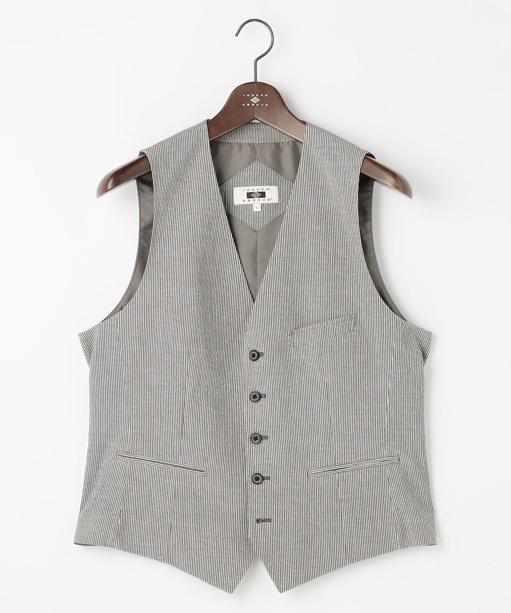 【ジョセフ アブード/JOSEPH ABBOUD / MEN】の【多機能シリーズがさらに薄く新開発】ライトウェーブライト ベスト インテリア・キッズ・メンズ・レディースファッション・服の通販 founy(ファニー) 　ファッション　Fashion　メンズファッション　Fashion for Men　トップス・カットソー　Cut & Sew Tops　ベスト・ジレ　Vests & Gilets　ウォッシャブル　Machine Washable　春　Spring　軽量　Lightweight, Ultra Light　サッカー　Seersucker, Summer Fabric　ジャケット　Jacket, Outerwear　ストライプ　Stripe, Striped Pattern　ストレッチ　Stretch, Stretchy Fabric　セットアップ　Set-Up, Coordinated Outfit　プリント　Print, Printed Pattern　ベスト　Vest, Waistcoat　ミックス　Mix, Mixed Style　S/S・春夏　SS, Spring/Summer, Warm Season　おすすめ　Recommended / Our Picks　夏　Summer　ベージュ系1 26SSカラー|ID: prp329100004860135 ipo3291000000035988394