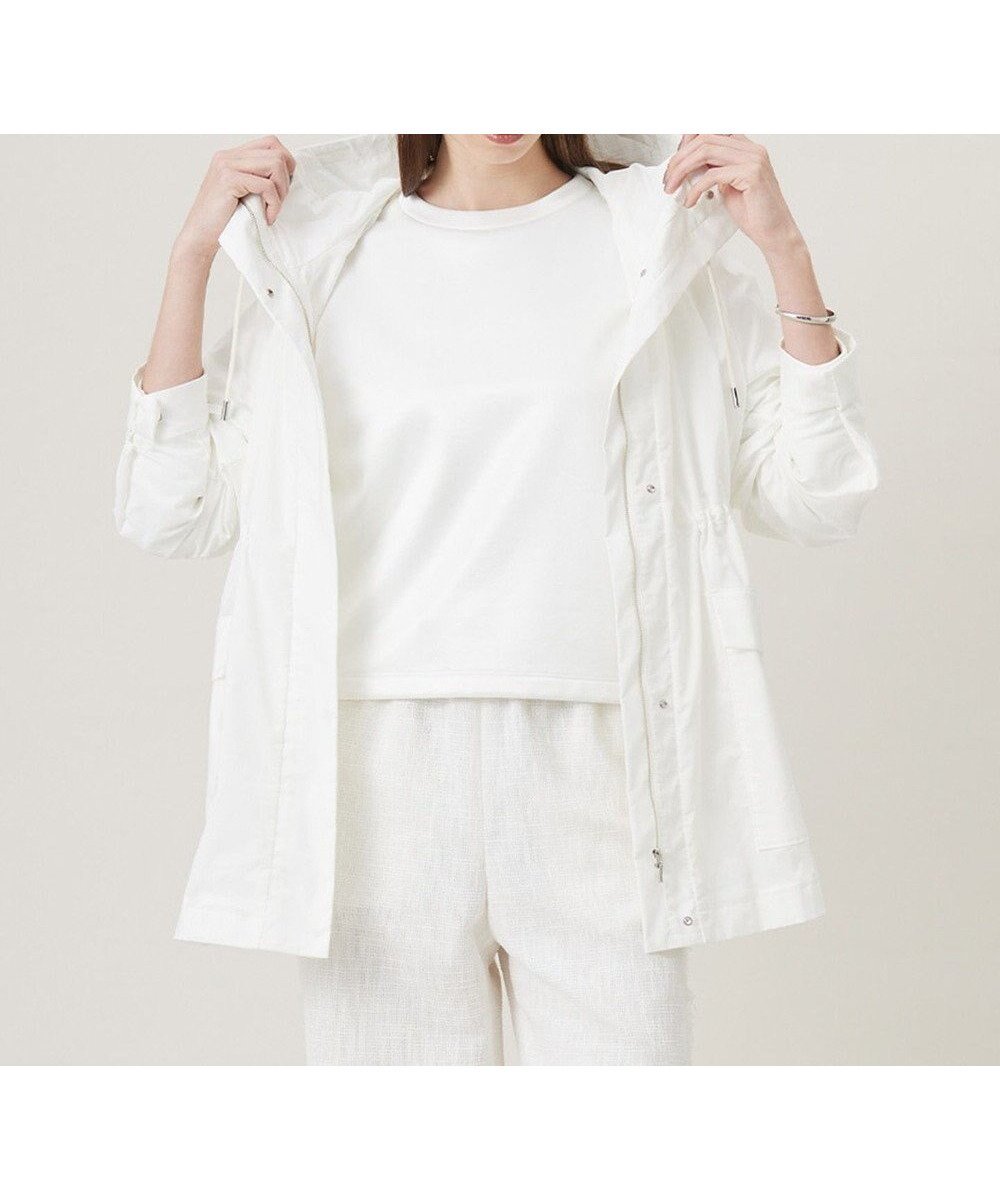 【アイシービー/iCB】の【撥水加工】メモリーストレッチタフタ マウンテンパーカー インテリア・キッズ・メンズ・レディースファッション・服の通販 founy(ファニー) ファッション Fashion レディースファッション Fashion for Women アウター Coat / Outerwear Collection コート・ロングコート・ピーコート Long Coats, Peacoats & More レディースジャケット・軽アウター Jackets モッズコート・ミリタリー風アウター Mods & Field Coats 春 Spring ジャケット Jacket, Outerwear ストレッチ Stretch, Stretchy Fabric タフタ Taffeta, Structured Fabric ドローストリング Drawstring, Pull Cord パーカー Hoodie, Parka フラップ Flap, Flap Pocket ポケット Pocket, Pocket Detail ミドル Middle Length, Mid Height ミリタリー Military, Army Style モッズコート Mods Coat, Military Parka ヨーク Yoke, Yoke Design S/S・春夏 SS, Spring/Summer, Warm Season 夏 Summer 2025年 2025 2025春夏・S/S Spring/Summer 2025 SS25 オフホワイト系|ID: prp329100004860154 ipo3291000000035988506