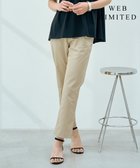 【ジェイ プレス/J.PRESS】の【WEB限定・洗える】シャンブレーサテン テーパード パンツ 【WEB限定】ベージュ系|ID: prp329100004860179 ipo3291000000035988796