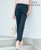 【ジェイ プレス/J.PRESS】の【WEB限定・洗える】シャンブレーサテン テーパード パンツ 【WEB限定】ネイビー系|ID: prp329100004860179 ipo3291000000035988797