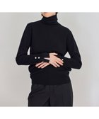 【ベイジ,/BEIGE,】の【WEB限定・洗える】ALSACE / パール釦タートルネックウールニット Black|ID: prp329100004860187 ipo3291000000035989110
