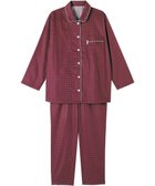 【ワコール 睡眠科学/wacoal suimin】のパジャマ 長袖 長ズボン 綿100%(本体) サテン生地 光沢感 なめらかな肌ざわり 上下セット 前開き YDX536 睡眠科学/ワコール エンジ|ID: prp329100004860213 ipo3291000000035989676