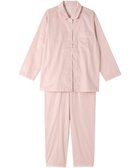 【ワコール 睡眠科学/wacoal suimin】のパジャマ 長袖 長ズボン 綿100%(本体) サテン生地 光沢感 なめらかな肌ざわり 上下セット 前開き YDX536 睡眠科学/ワコール ピンク|ID: prp329100004860213 ipo3291000000035989681