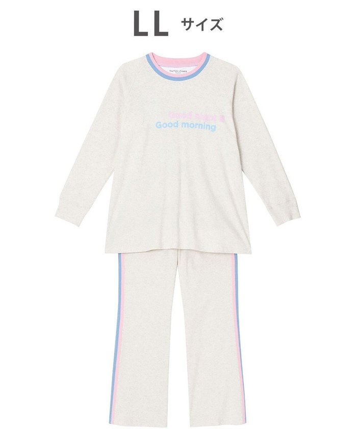 【ツモリチサト スリープ/tsumori chisato SLEEP】のパジャマ ルームウエア 長袖 長ズボン 綿100% フライス素材 /ワコール UDX548 インテリア・キッズ・メンズ・レディースファッション・服の通販 founy(ファニー) https://founy.com/ ファッション Fashion レディースファッション Fashion for Women トップス・カットソー Cut & Sew Tops なめらか Smooth, Silky Texture シンプル Simple, Minimal パジャマ Pajamas, Sleepwear ロング Long, Long-Length 無地 Plain, Solid Color 長袖 Long Sleeve, Full Sleeve |ID: prp329100004860221 ipo3291000000035989800