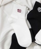 【ウィゴー/WEGO】のデザインロゴ刺繍アンクル底パイルソックス 柄2|ID: prp329100004860234 ipo3291000000035990176