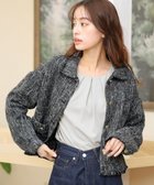 【ティアクラッセ/Tiaclasse】の【洗える】ツイードジャケット ミックスブラック|ID: prp329100004860246 ipo3291000000035990519