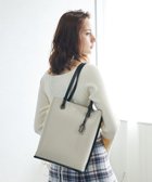 【スタイルコード/STYLE CODE】の【MERCURYDUO/マーキュリーデュオ】メタルアイレット 縦長トートバッグ 推し活ラージバッグ 縦長ショルダーバッグ アイボリー|ID: prp329100004860251 ipo3291000000035990630