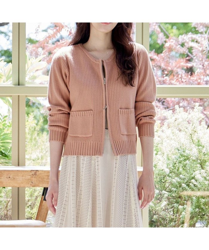 【ティアクラッセ/Tiaclasse】の【洗える】ダブルジップリブ編みカーディガン インテリア・キッズ・メンズ・レディースファッション・服の通販 founy(ファニー) https://founy.com/ ファッション Fashion レディースファッション Fashion for Women トップス・カットソー Cut & Sew Tops カーディガン・羽織り Layered Style Cardigans アクセサリー Fashion Accessories 洗える Machine Washable 秋 Autumn カーディガン Cardigan, Knitwear コンパクト Compact, Small Size ショート Short, Short Length ジップ Zip, Zipper チュニック Tunic, Long Top 長袖 Long Sleeve, Full Sleeve フィット Fit, Slim Fit ポケット Pocket, Pocket Detail ラウンド Round, Round Neck 楽ちん Easy Fit, Comfortable 冬 Winter / This Winter A/W・秋冬 Autumn/Winter 再入荷 Restock / Back in Stock 新作・新入荷 New Arrivals / New In |ID: prp329100004860252 ipo3291000000035990667