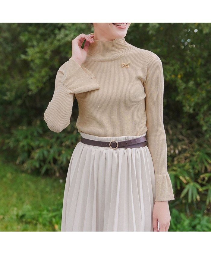 【ティアクラッセ/Tiaclasse】の【洗える】スパンコールハイネックリブニットトップス インテリア・キッズ・メンズ・レディースファッション・服の通販 founy(ファニー) https://founy.com/ ファッション Fashion レディースファッション Fashion for Women トップス・カットソー Cut & Sew Tops ニット Knit Tops & Sweaters アクセサリー Fashion Accessories インナー Innerwear ウォッシャブル Machine Washable 洗える Machine Washable シューズ Shoes, Footwear シルバー Silver, Metallic Silver スパンコール Sequins, Sequin Embellishment セーター Sweater, Knitwear チュニック Tunic, Long Top ハイネック High Neck, Mock Neck フィット Fit, Slim Fit フレア Flare, Flared A/W・秋冬 Autumn/Winter 再入荷 Restock / Back in Stock エレガント 上品 Elegant 新作・新入荷 New Arrivals / New In |ID: prp329100004860259 ipo3291000000035990888