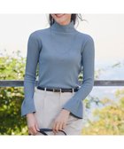 【ティアクラッセ/Tiaclasse】の【洗える】スパンコールハイネックリブニットトップス ブルー|ID: prp329100004860259 ipo3291000000035990893