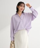 【グリーンパークス/Green Parks】のイージーケア抜け衿シャツ 人気、トレンドファッション・服の通販 founy(ファニー) ファッション Fashion レディースファッション Fashion for Women トップス・カットソー Cut & Sew Tops シャツ・ブラウス・オフィスカジュアル Elegant Blouses & Button-Ups インナー Innerwear シンプル Simple, Minimal ポケット Pocket, Pocket Detail エレガント 上品 Elegant 夏 Summer 春 Spring S/S・春夏 SS, Spring/Summer, Warm Season thumbnail Purple|ID: prp329100004860264 ipo3291000000035991054