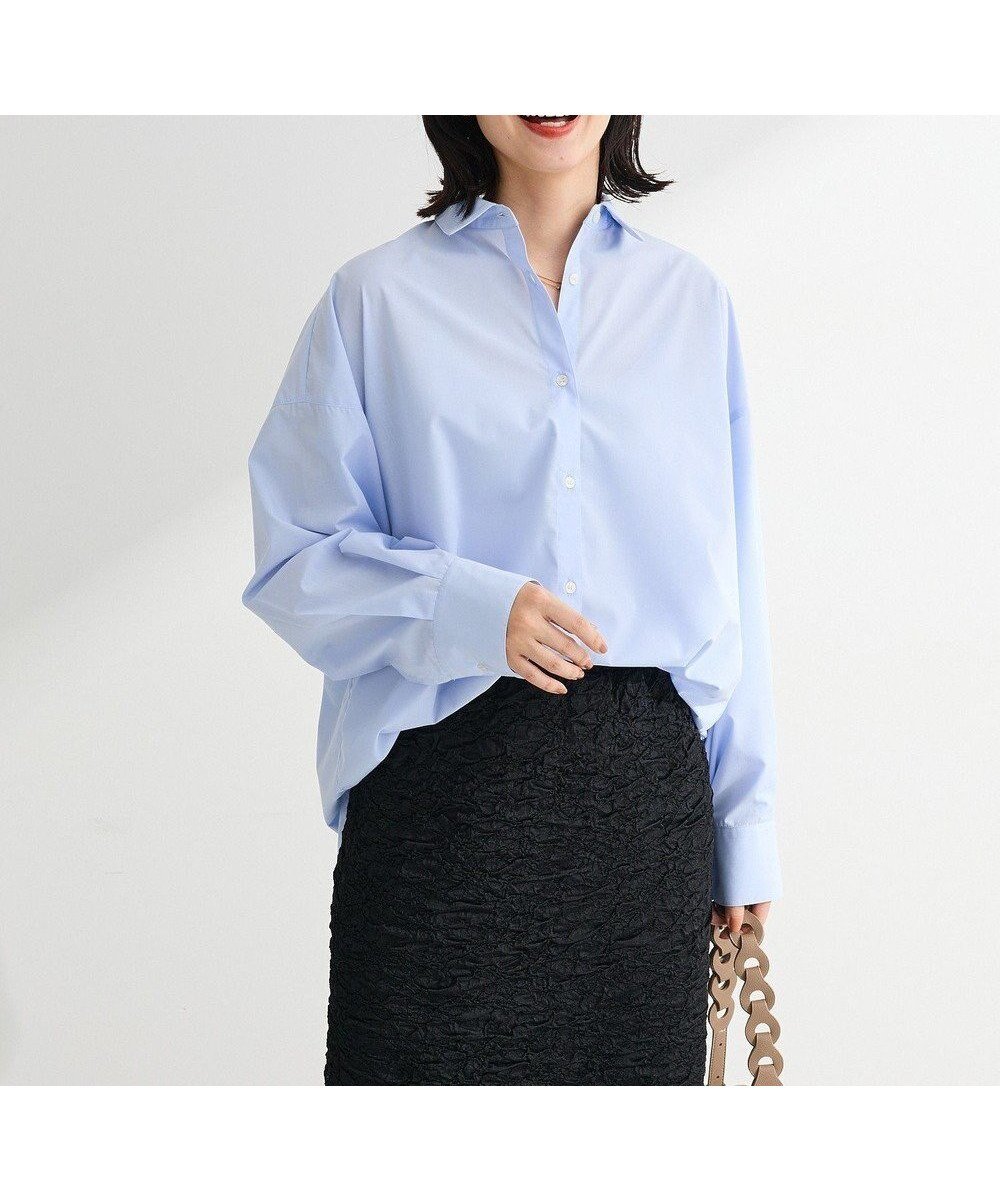 【グリーンパークス/Green Parks】のイージーケア抜け衿シャツ インテリア・キッズ・メンズ・レディースファッション・服の通販 founy(ファニー) ファッション Fashion レディースファッション Fashion for Women トップス・カットソー Cut & Sew Tops シャツ・ブラウス・オフィスカジュアル Elegant Blouses & Button-Ups インナー Innerwear シンプル Simple, Minimal ポケット Pocket, Pocket Detail エレガント 上品 Elegant 夏 Summer 春 Spring S/S・春夏 SS, Spring/Summer, Warm Season Sax|ID: prp329100004860264 ipo3291000000036008750