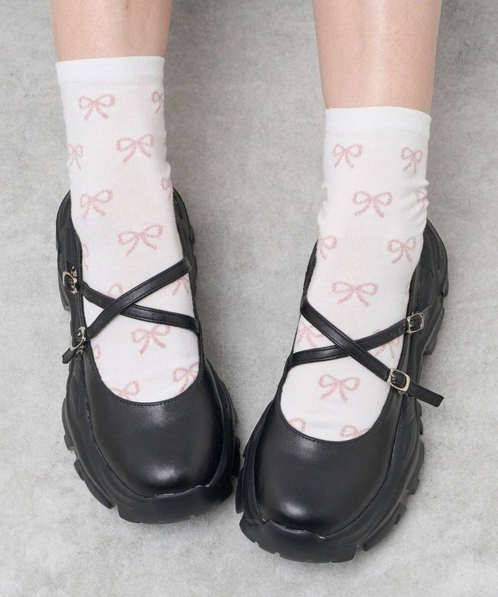 【ウィゴー/WEGO】の総柄リボンクルーソックス インテリア・キッズ・メンズ・レディースファッション・服の通販 founy(ファニー) https://founy.com/ ファッション Fashion レディースファッション Fashion for Women ソックス&靴下 Socks & Hosiery レッグウェア・ストッキング Legwear & Hosiery ギフト プレゼント Gift / Present スニーカー Sneakers, Trainers スマホ Smartphone, Mobile Device ソックス Socks, Hosiery リボン Ribbon, Bow |ID: prp329100004860299 ipo3291000000035992146