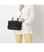 【アンビリオン/UNBILLION】のペルケ perche / 牛革メッシュ編みトートS ブラック|ID: prp329100004860317 ipo3291000000035992342