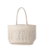 【アンビリオン/UNBILLION】のペルケ perche / 牛革メッシュ編みトートS シルバー|ID: prp329100004860317 ipo3291000000035992350