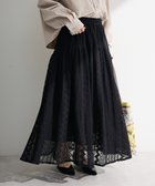 【グリーンパークス/Green Parks】のラウンド切替インドコットンレーススカート Black|ID: prp329100004860334 ipo3291000000036284166