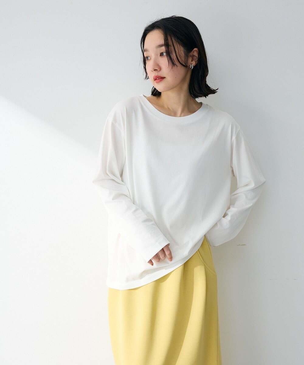 【グリーンパークス/Green Parks】のホワイトインナーストレートプルオーバー インテリア・キッズ・メンズ・レディースファッション・服の通販 founy(ファニー) ファッション Fashion レディースファッション Fashion for Women トップス・カットソー Cut & Sew Tops シャツ・ブラウス・オフィスカジュアル Elegant Blouses & Button-Ups ロングTシャツ・Tシャツ Longline T-Shirts & Tees カジュアルプルオーバー・ニットトップス Pullovers & Knit Tops / Casual Pullovers カットソー・ベーシックTシャツ Cut-and-Sewn Tops / Stretch Tees & Basics インナー Innerwear 春 Spring カットソー Cut and Sewn Top カーディガン Cardigan, Knitwear シンプル Simple, Minimal ジャケット Jacket, Outerwear ストレート Straight, Straight Cut なめらか Smooth, Silky Texture バランス Balance, Style Balance ベーシック Basic, Essential ポケット Pocket, Pocket Detail S/S・春夏 SS, Spring/Summer, Warm Season 夏 Summer エレガント 上品 Elegant Off White|ID: prp329100004860384 ipo3291000000035992706