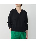 【アイシービー/iCB】のクリアレーヨンストレッチ Vネックニット 人気、トレンドファッション・服の通販 founy(ファニー) ファッション Fashion レディースファッション Fashion for Women トップス・カットソー Cut & Sew Tops ニット Knit Tops & Sweaters Vネックトップス V-Neck Tops / V-Cut Neckline Shirts 春 Spring ストレッチ Stretch, Stretchy Fabric スリット Slit, Slit Detail セーター Sweater, Knitwear フレア Flare, Flared メタル Metal, Metal Parts ワイド Wide, Wide Fit S/S・春夏 SS, Spring/Summer, Warm Season 夏 Summer 2026年 2026 thumbnail ブラック|ID: prp329100004860397 ipo3291000000035992926