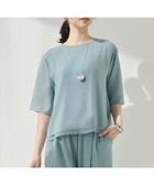 【自由区/JIYU-KU】のストレッチアムンゼン Tブラウス 人気、トレンドファッション・服の通販 founy(ファニー) ファッション Fashion レディースファッション Fashion for Women トップス・カットソー Cut & Sew Tops シャツ・ブラウス・オフィスカジュアル Elegant Blouses & Button-Ups ロングTシャツ・Tシャツ Longline T-Shirts & Tees カットソー・ベーシックTシャツ Cut-and-Sewn Tops / Stretch Tees & Basics おすすめ Recommended / Our Picks カットソー Cut and Sewn Top シンプル Simple, Minimal ストレッチ Stretch, Stretchy Fabric セットアップ Set-Up, Coordinated Outfit ドレープ Drape, Draping Fabric エレガント 上品 Elegant 夏 Summer 春 Spring S/S・春夏 SS, Spring/Summer, Warm Season thumbnail [WEB先行カラー]サックス|ID: prp329100004860445 ipo3291000000035993590