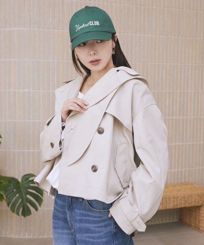 【アースミュージックアンドエコロジー/earth music&ecology】の【イージーケア】2WAYフードショートフレアトレンチ インテリア・キッズ・メンズ・レディースファッション・服の通販 founy(ファニー) https://founy.com/ ファッション Fashion レディースファッション Fashion for Women アウター Coat / Outerwear Collection コート・ロングコート・ピーコート Long Coats, Peacoats & More レディースジャケット・軽アウター Jackets トレンチコート / 春秋の定番アウター Trench Coats 春 Spring ショート Short, Short Length ジャケット Jacket, Outerwear スタンド Stand Collar, Upright Stand トレンチ Trench, Trench Coat バランス Balance, Style Balance フレア Flare, Flared ポケット Pocket, Pocket Detail S/S・春夏 SS, Spring/Summer, Warm Season 夏 Summer エレガント 上品 Elegant |ID: prp329100004860464 ipo3291000000035993909