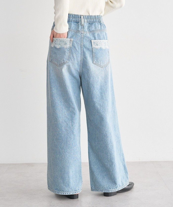 【アースミュージックアンドエコロジー/earth music&ecology】のポケットレースデニムパンツ インテリア・キッズ・メンズ・レディースファッション・服の通販 founy(ファニー) https://founy.com/ ファッション Fashion レディースファッション Fashion for Women パンツ Pants & Trousers デニムパンツ・ジーンズ・美脚デニム Denim Jeans & Pants シンプル Simple, Minimal デニム Denim, Jeans Material バランス Balance, Style Balance ポケット Pocket, Pocket Detail レース Lace, Lace Fabric 夏 Summer 春 Spring S/S・春夏 SS, Spring/Summer, Warm Season |ID: prp329100004860468 ipo3291000000035993996